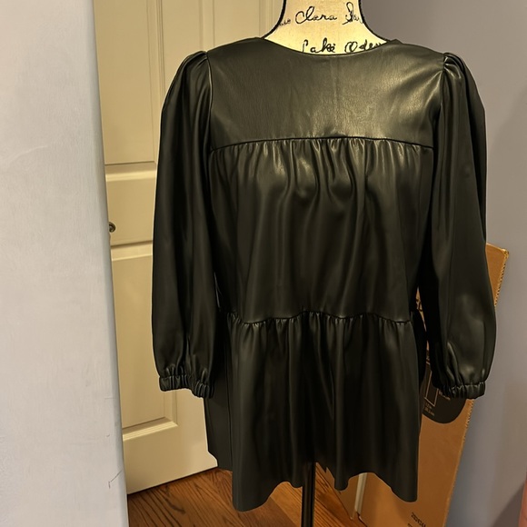 Zara Faux leather top - Picture 2 of 4